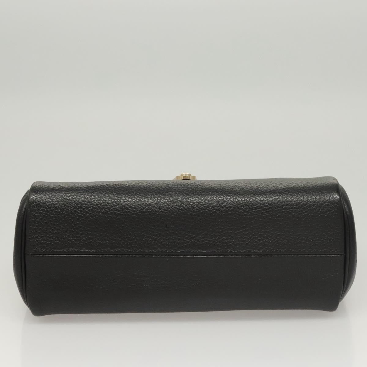 Burberry Vintage Handbag Leather, BLACK, LEATHER, Handbag