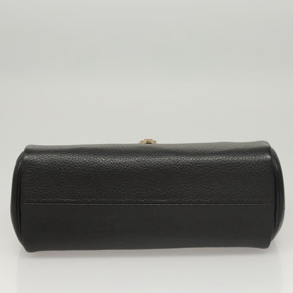 Burberry Vintage Handbag Leather, BLACK, LEATHER, Handbag