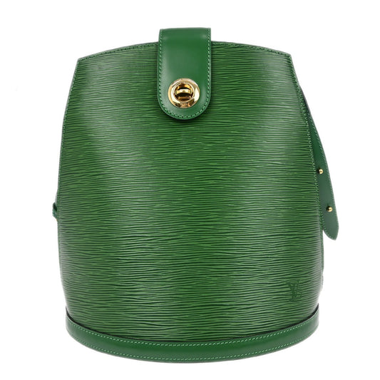 Louis Vuitton Cluny Shoulder Bag Epi Leather, Green, Leather, Shoulder Bag