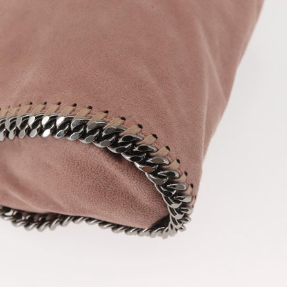 Stella McCartney Falabella Fold Over Crossbody Bag Suede, PINK, SUEDE, Crossbody bag