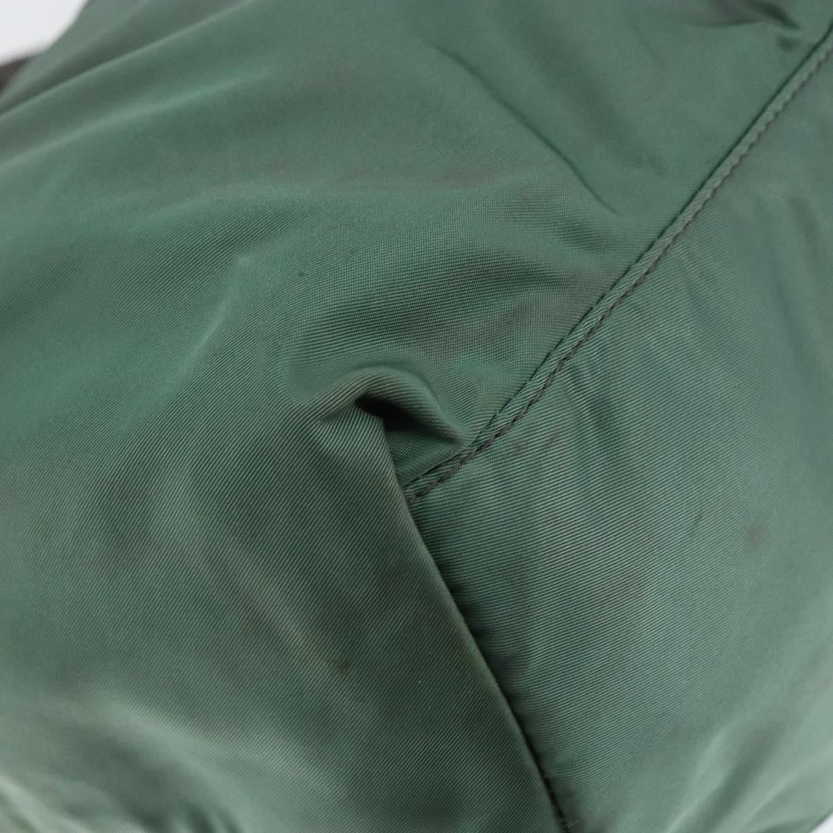 Prada Convertible Bow Tote Tessuto, GREEN, NYLON, Handbag