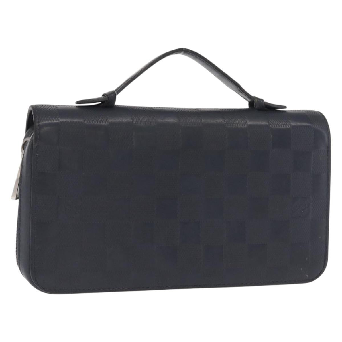 Louis Vuitton Zippy XL Damier Leather, BLACK, LEATHER, Wallets