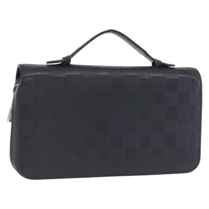 Louis Vuitton Zippy XL Damier Leather, BLACK, LEATHER, Wallets