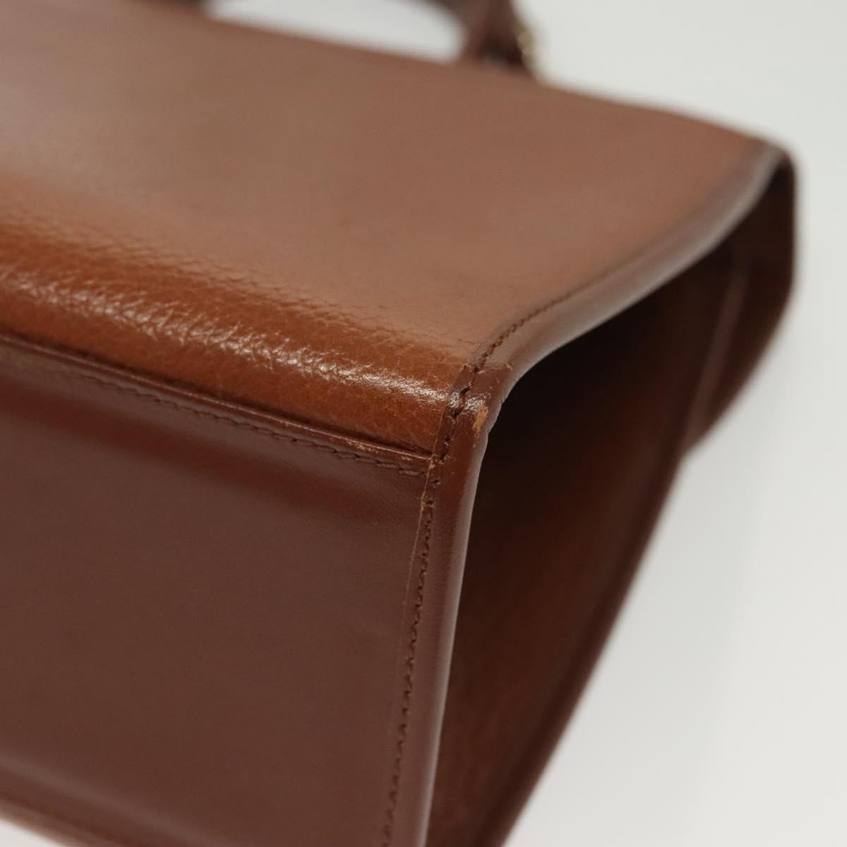 Burberry Vintage Handbag Leather, BROWN, LEATHER, Handbag