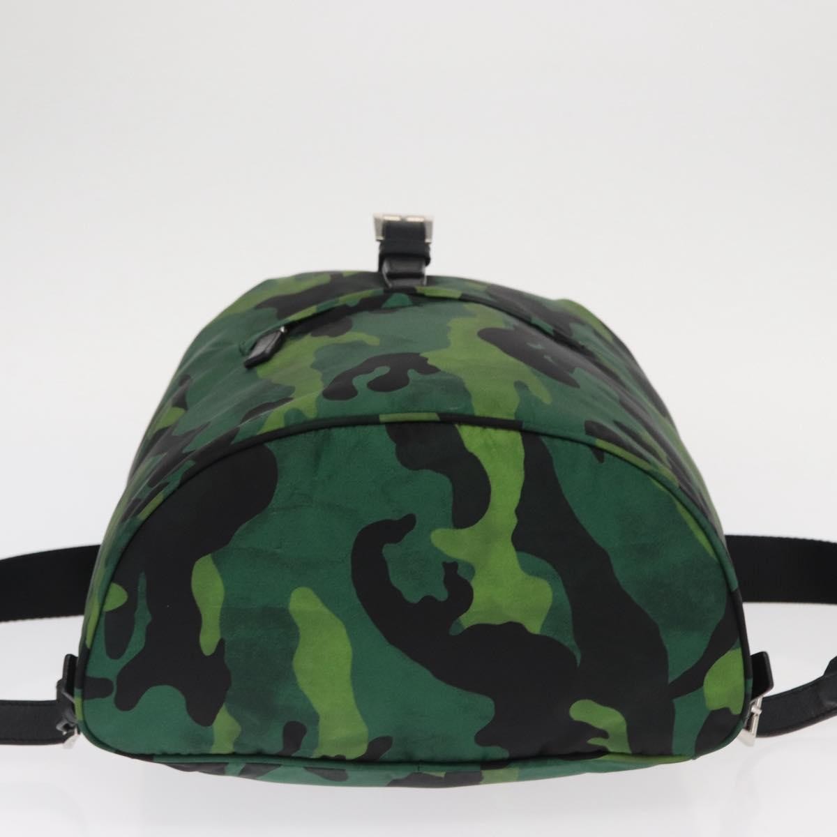 Prada Camouflage Backpack Tessuto, Green, Nylon, Backpack