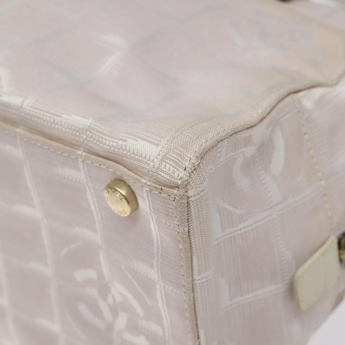 Chanel Travel Line Top Handle Bag Nylon, PINK, NYLON, Travel bag