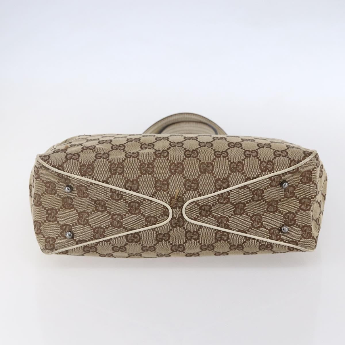 Gucci Open Tote GG Canvas, BEIGE, CANVAS, Tote bag