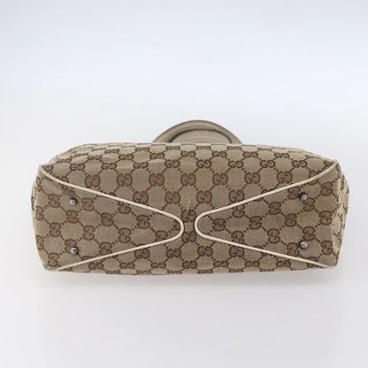 Gucci Open Tote GG Canvas, BEIGE, CANVAS, Tote bag