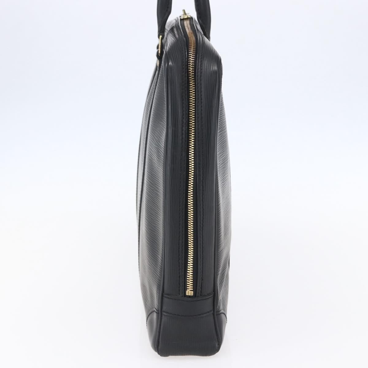 Louis Vuitton Porte Documents Voyage Epi Leather, BLACK, LEATHER, Briefcase