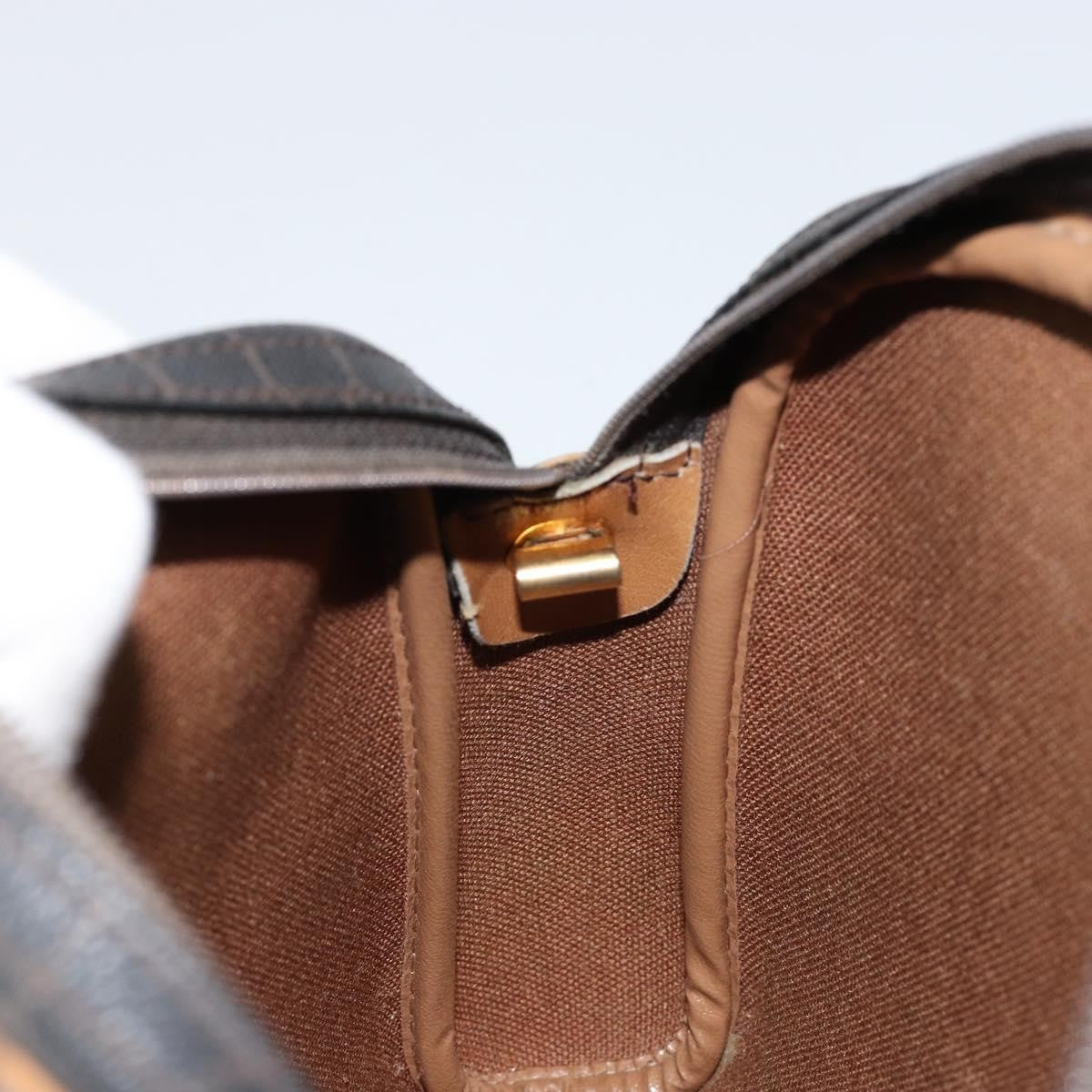 Christian Dior Vintage Honeycomb Shoulder Bag Canvas, BLACK, PVC, Shoulder bag