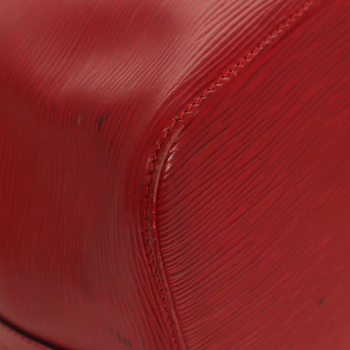 Louis Vuitton Petit Noe Handbag Epi Leather, RED, LEATHER, Shoulder bag