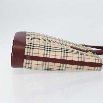 Burberry Nova Check Tote Canvas and Leather, BEIGE, CANVAS, Tote bag