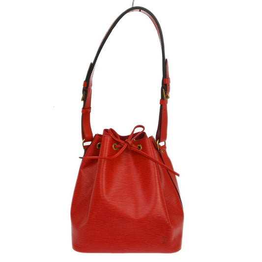 Louis Vuitton Petit Noe Handbag Epi Leather, Red, Leather, Shoulder Bag