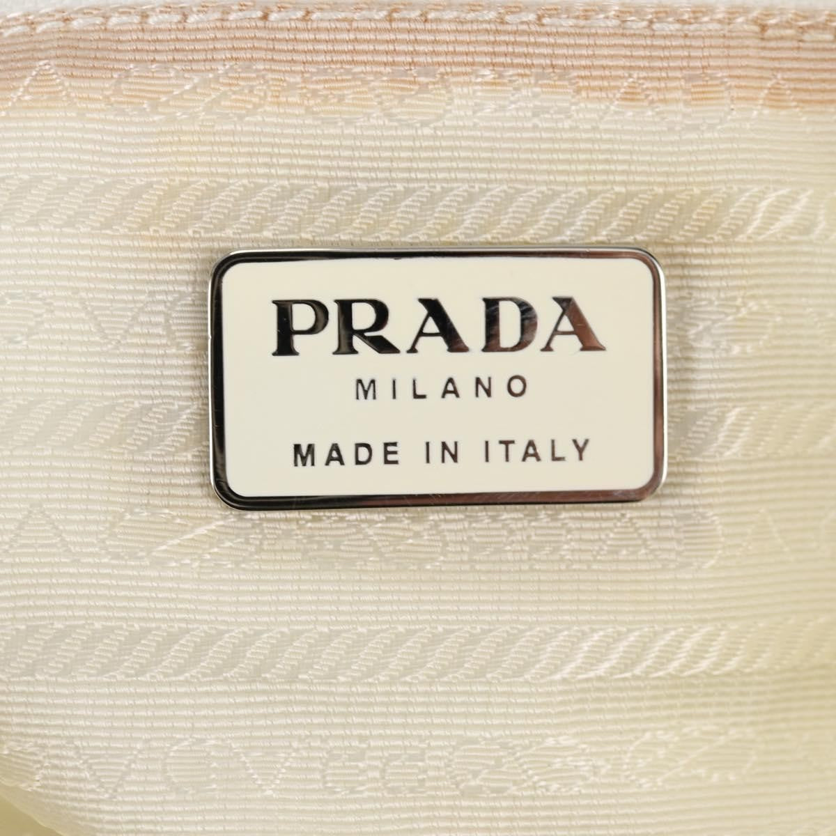 Prada Front Pocket Buckle Backpack Nylon, ECRU, NYLON, Backpack
