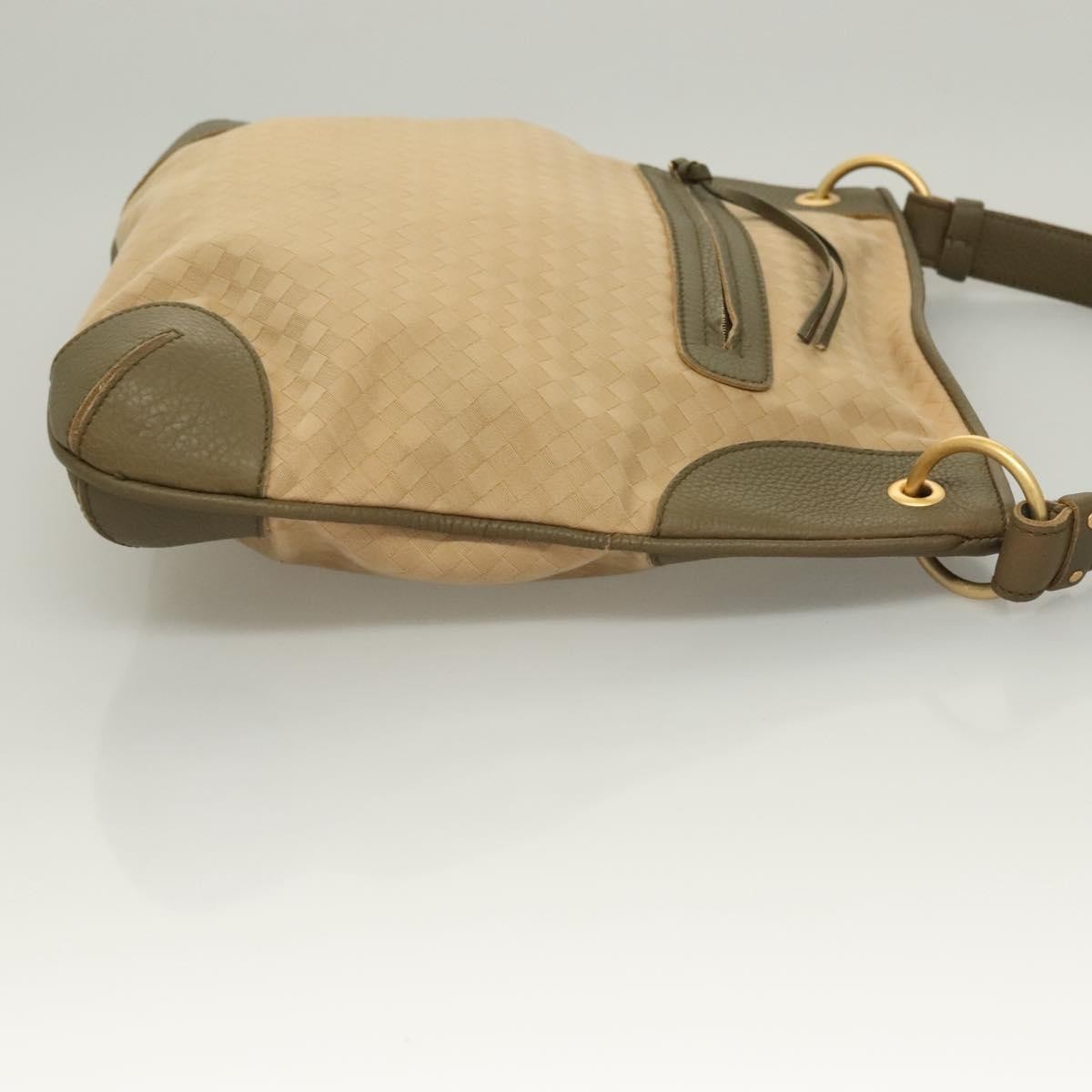 Bottega Veneta Vintage Shoulder Bag Canvas, BEIGE, CANVAS, Shoulder bag