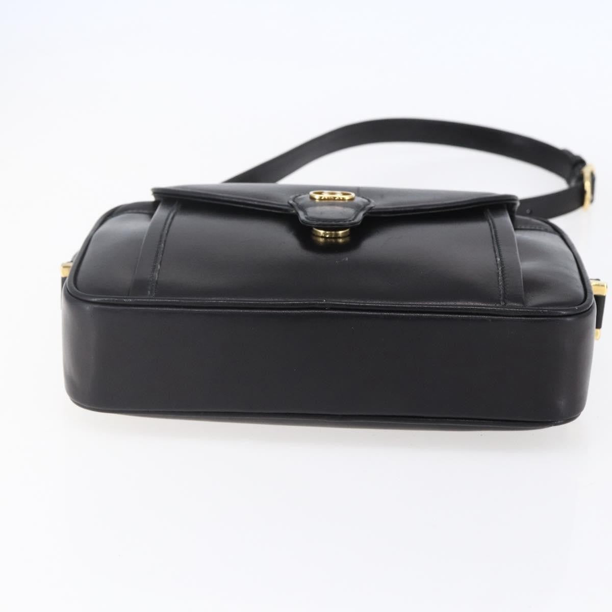Gucci Vintage Shoulder Bag Leather, BLACK, LEATHER, Shoulder bag