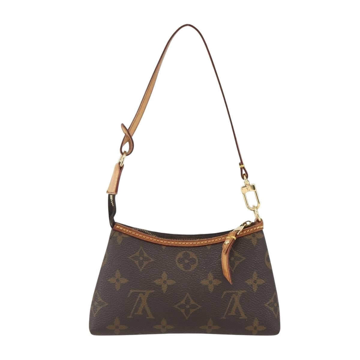 Louis Vuitton Delightful Pochette Monogram Canvas, BROWN, CANVAS, Clutche & pouche