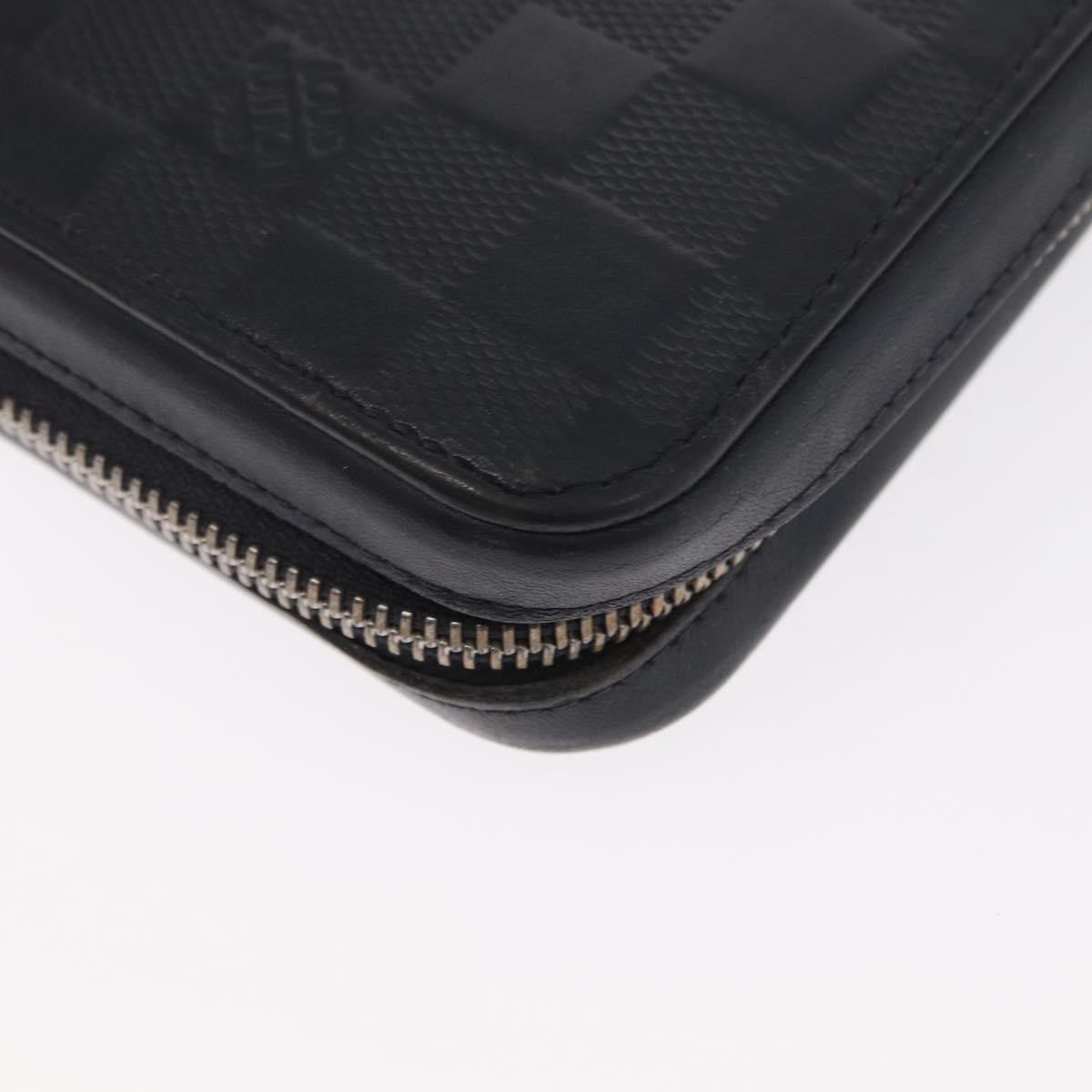 Louis Vuitton Zippy XL Damier Leather, BLACK, LEATHER, Wallets