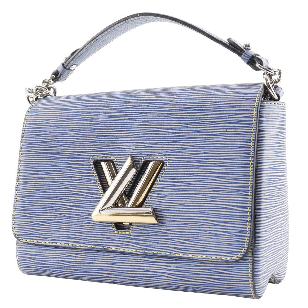 Louis Vuitton Twist Handbag Epi Leather, BLUE, LEATHER, Shoulder bag
