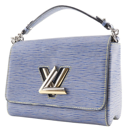 Louis Vuitton Twist Handbag Epi Leather, BLUE, LEATHER, Shoulder bag