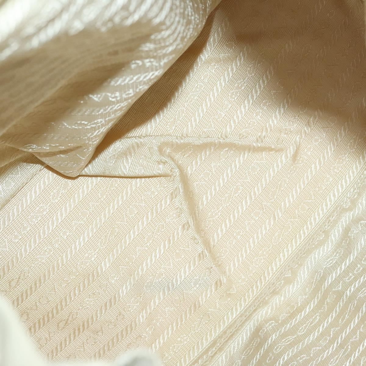 Prada Vela Double Front Pocket Backpack Tessuto with Saffiano Leather, SILVER, NYLON, Backpack