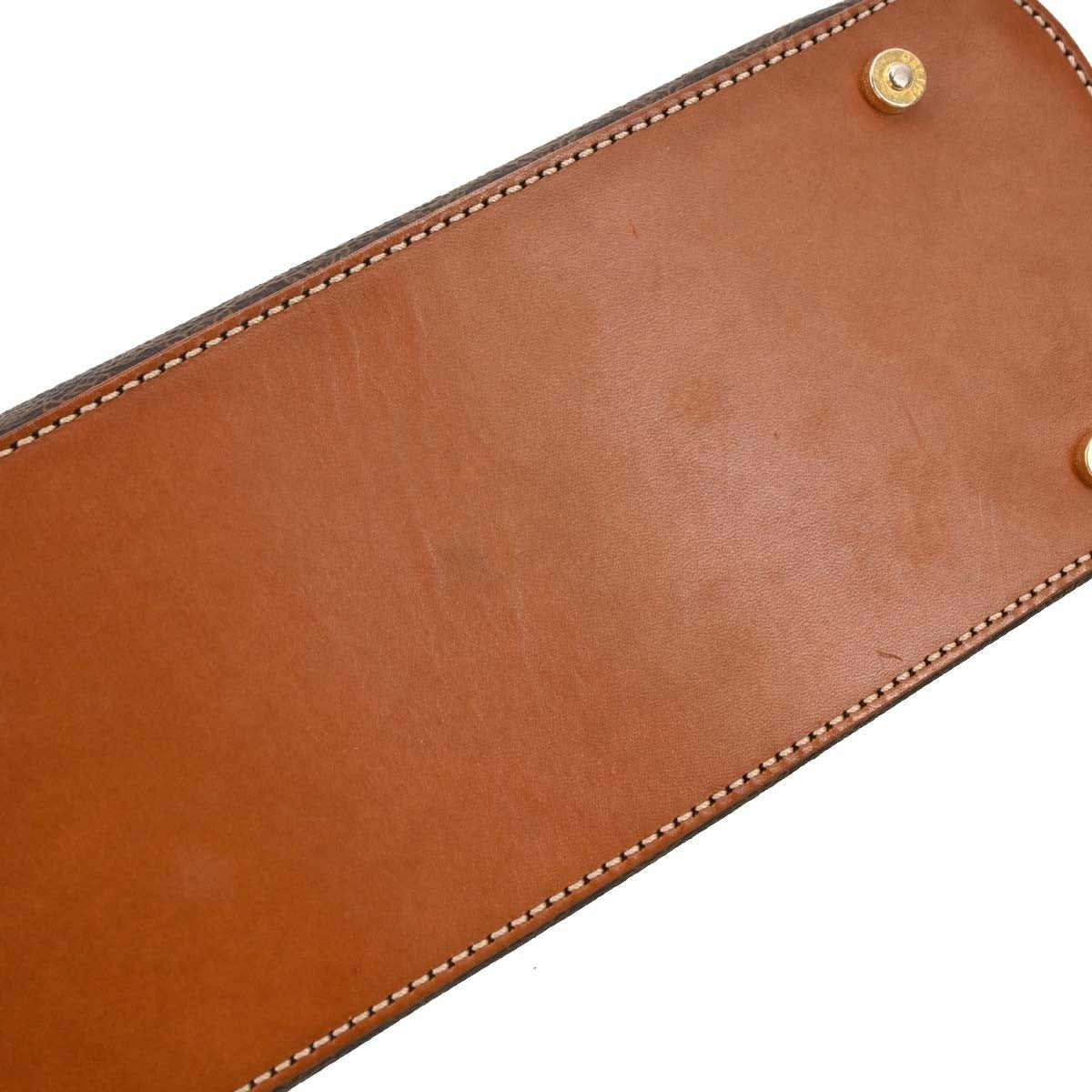 Celine Vintage Macadam Handbag Canvas, BROWN, PVC, Handbag