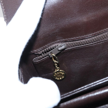 Celine Vintage C Sulky Horsebit Shoulder bag Canvas and Leather, BROWN, CANVAS, Shoulder bag