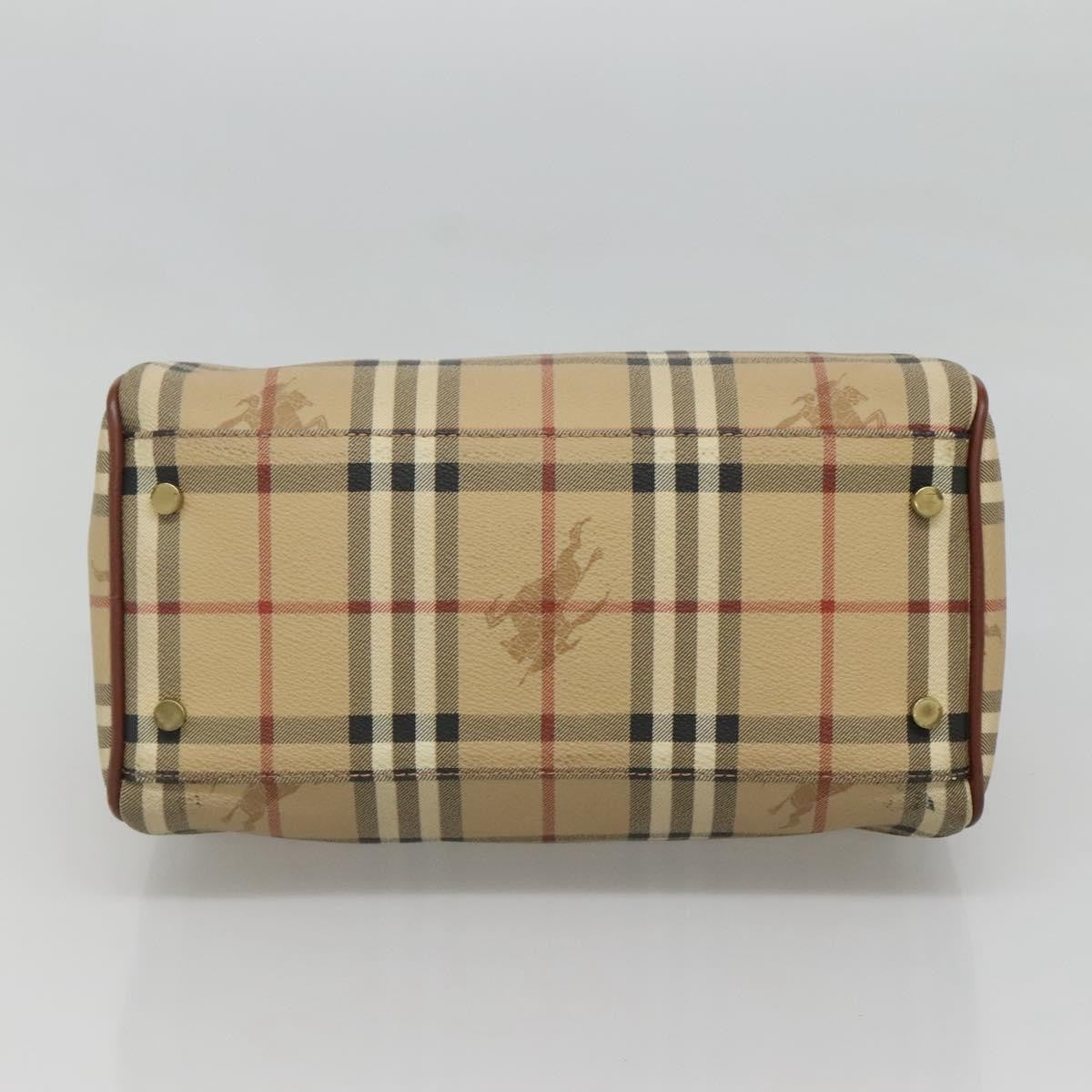 Burberry Chester Satchel Haymarket Coated Canvas, BEIGE, CANVAS, Handbag