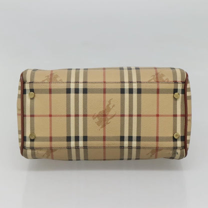 Burberry Chester Satchel Haymarket Coated Canvas, BEIGE, CANVAS, Handbag