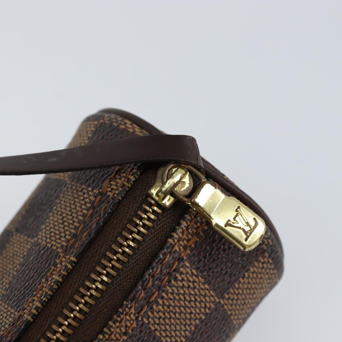Louis Vuitton Papillon Pochette Damier, BROWN, CANVAS, Clutche & pouche