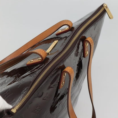 Louis Vuitton Bellevue Handbag Monogram Vernis, BURGUNDY, PATENT_LEATHER, Tote bag