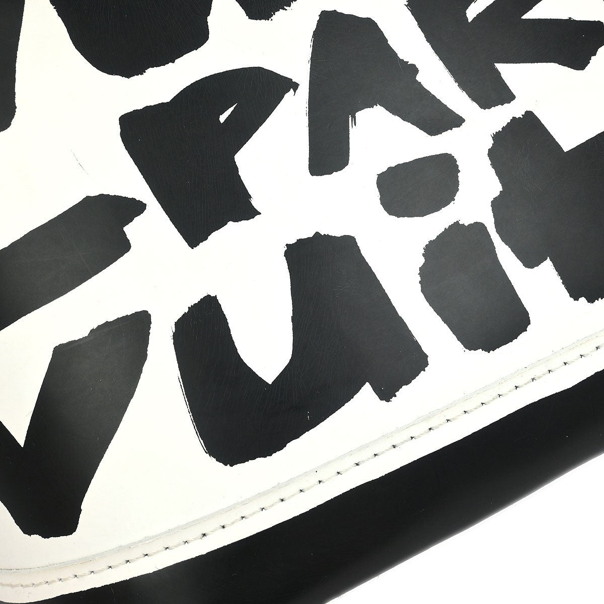 Louis Vuitton Alma Handbag Limited Edition Graffiti Leather, BLACK, LEATHER, Handbag