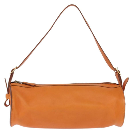 Hermes Sac Doremi Bag Leather, ORANGE, LEATHER, Shoulder bag