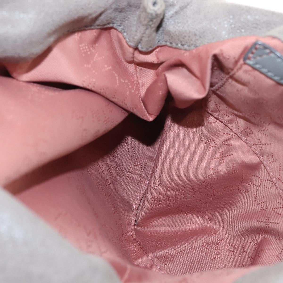 Stella McCartney Falabella Fold Over Crossbody Bag Suede, GRAY, SUEDE, Crossbody bag