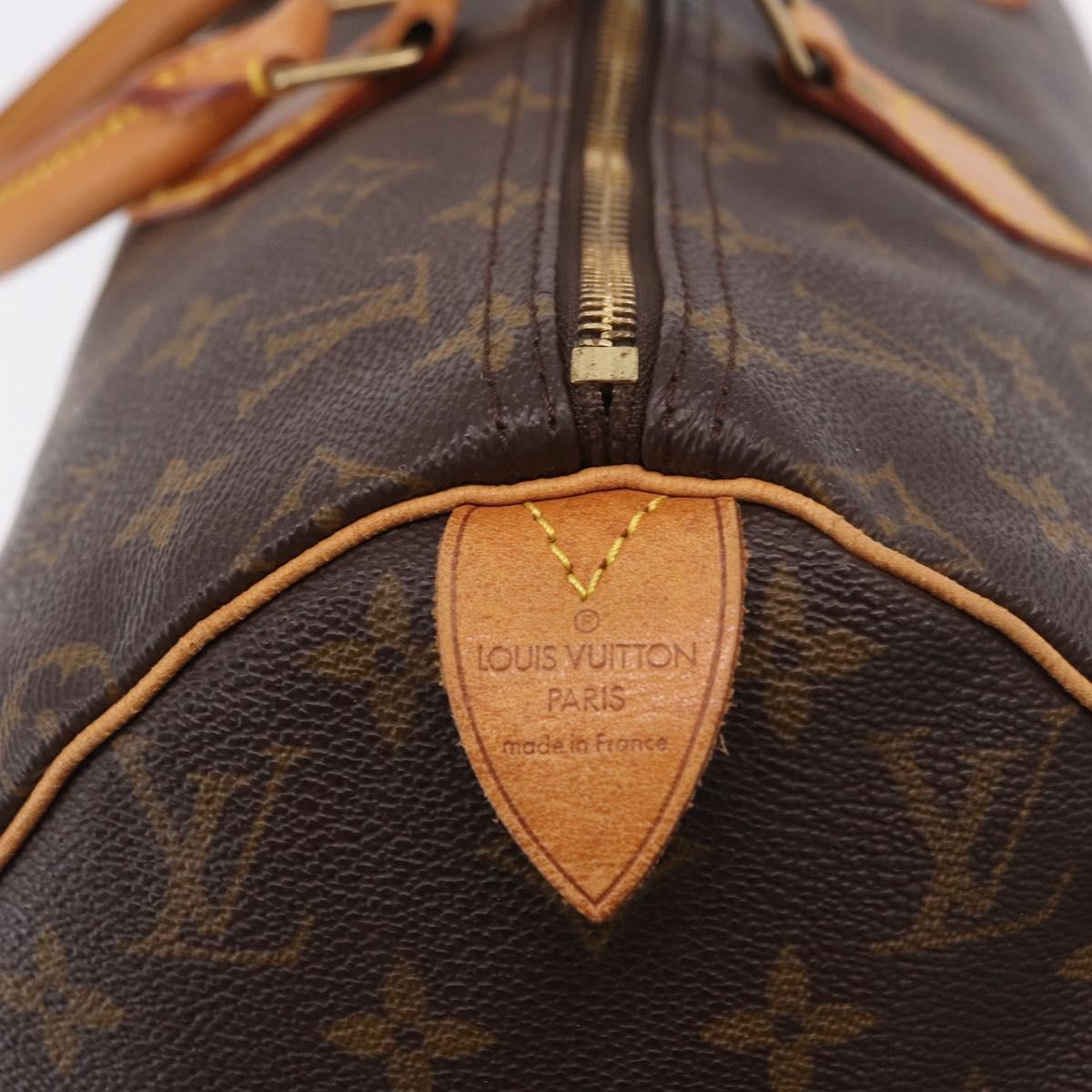 Louis Vuitton Speedy Handbag Monogram Canvas, Brown, Canvas, Handbag