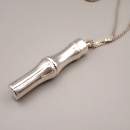 Gucci Bamboo Drop Pendant Necklace Sterling Silver, SILVER, STERLING_SILVER, Necklace