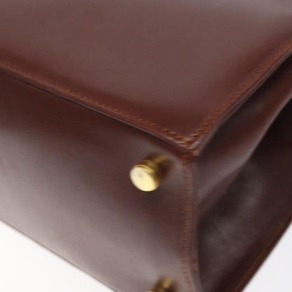 Salvatore Ferragamo Convertible Vara Bow Tote Leather, BROWN, LEATHER, Handbag