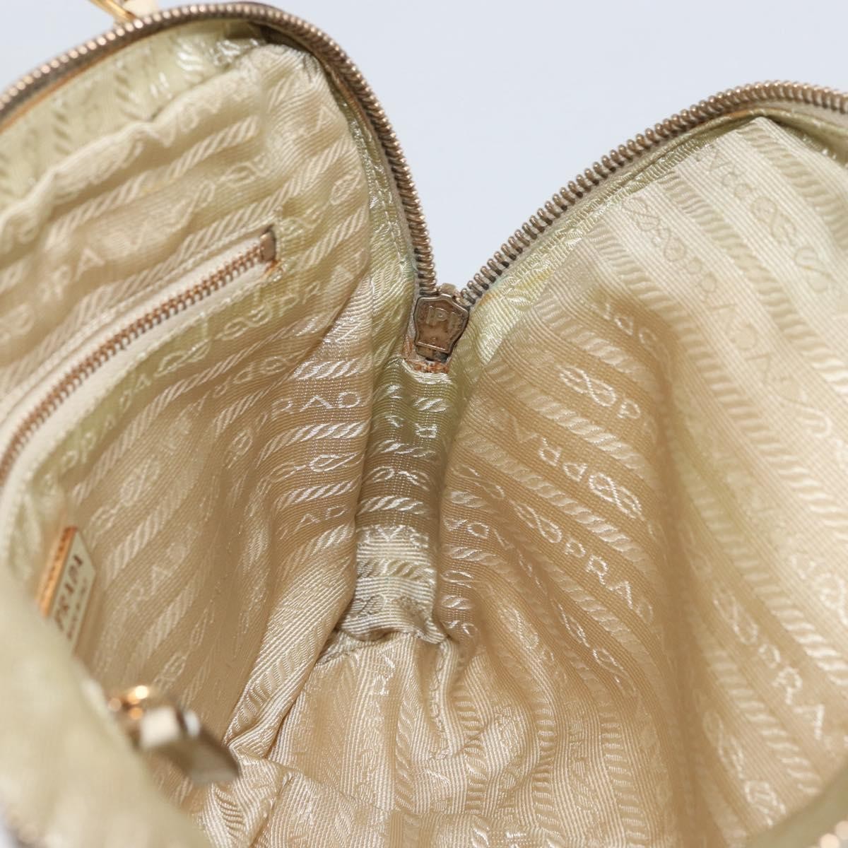 Prada Vintage Handbag Tessuto, BEIGE, NYLON, Handbag