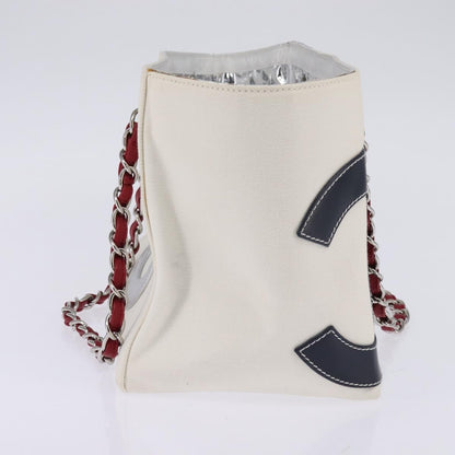 Chanel No.5 Tote Canvas and Leather, WHITE, CANVAS, Tote bag