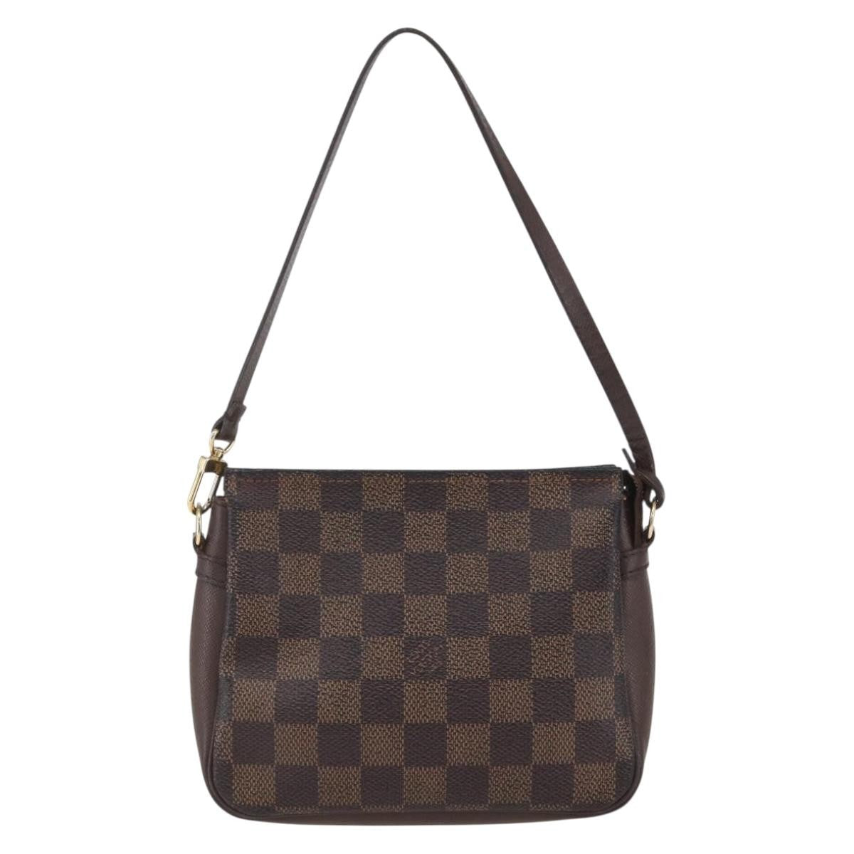 Louis Vuitton Trousse Make Up Bag Damier Canvas, BROWN, CANVAS, Clutche & pouche
