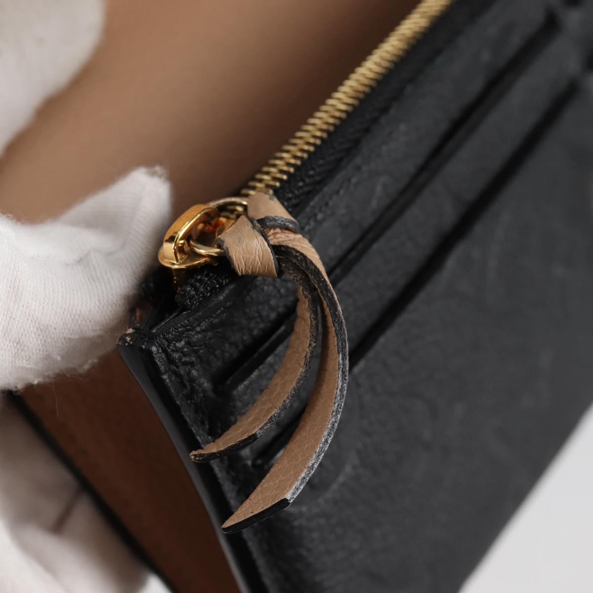 Louis Vuitton Portefeuille Sarah Wallet Monogram Empreinte, BLACK, LEATHER, Wallets