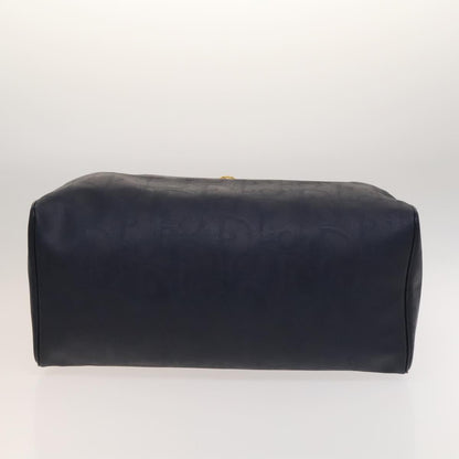 Christian Dior Vintage Trotter Boston Bag Canvas, NAVY, CANVAS, Travel bag