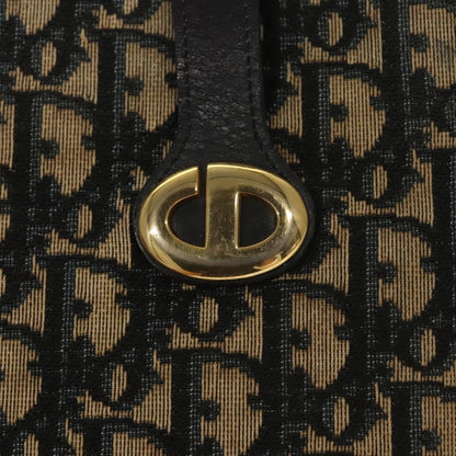Christian Dior Vintage Trotter Shoulder Bag Canvas, NAVY, CANVAS, Shoulder bag