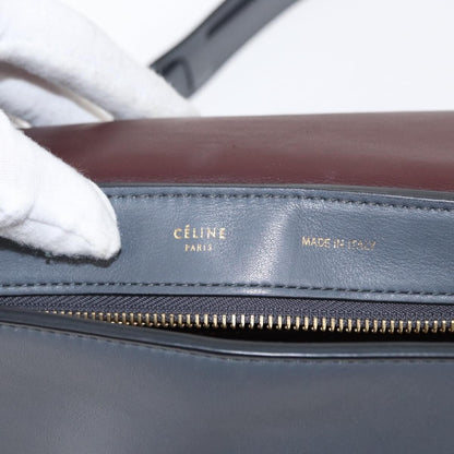 Celine Tricolor Trapeze Bag Leather, GRAY, LEATHER, Handbag