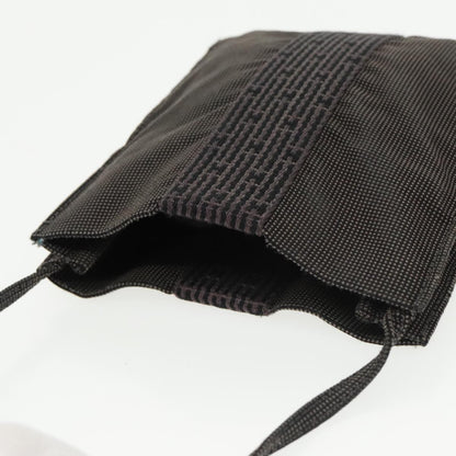 Hermes Herline Crossbody Canvas, GRAY, CANVAS, Crossbody bag