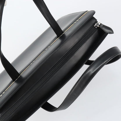 Burberry Vintage Handbag Leather, BLACK, LEATHER, Handbag