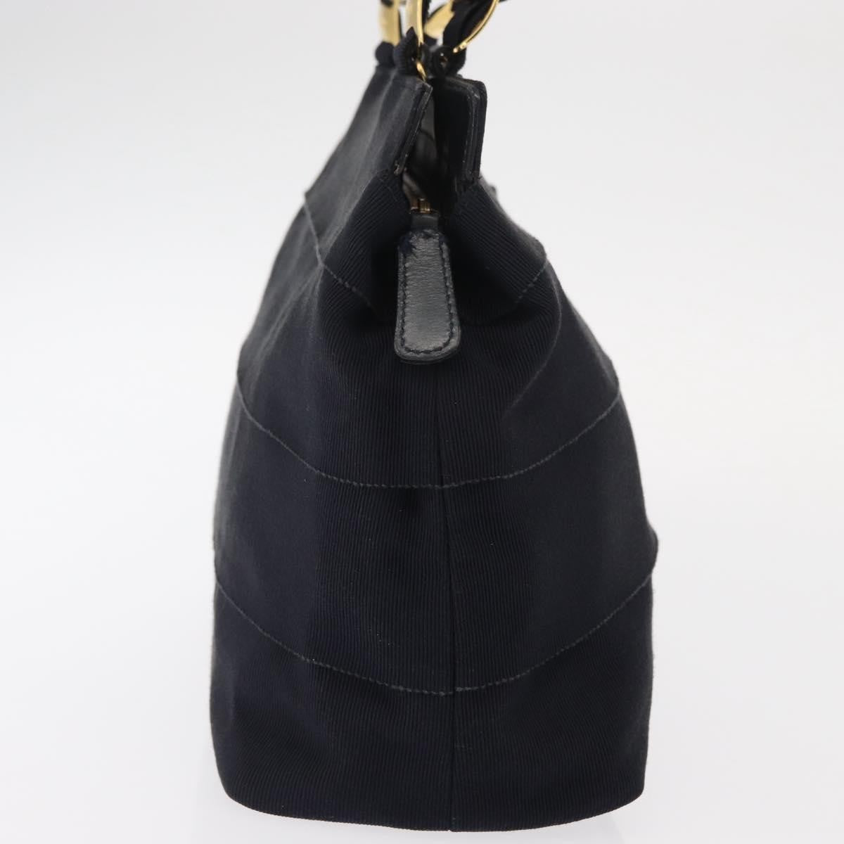 Salvatore Ferragamo Vala Handbag Canvas, NAVY, CANVAS, Handbag