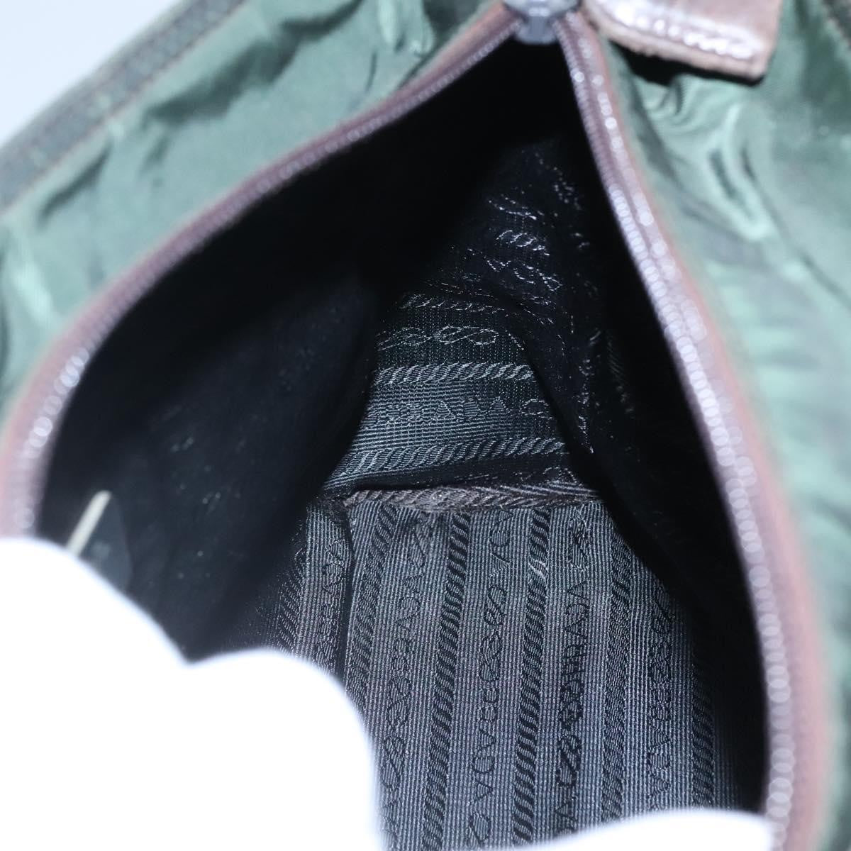 Prada Vintage Chain Tote Tessuto, GREEN, NYLON, Tote bag