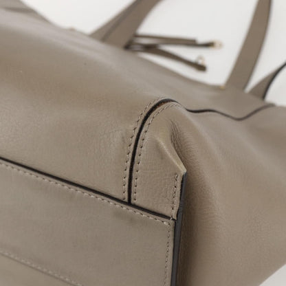 Chloe Milo Shopping Tote Leather, BEIGE, LEATHER, Tote bag