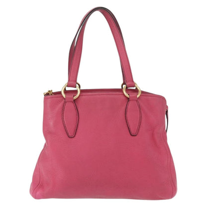 Miu Miu Phenix Convertible Tote Leather, PINK, LEATHER, Tote bag